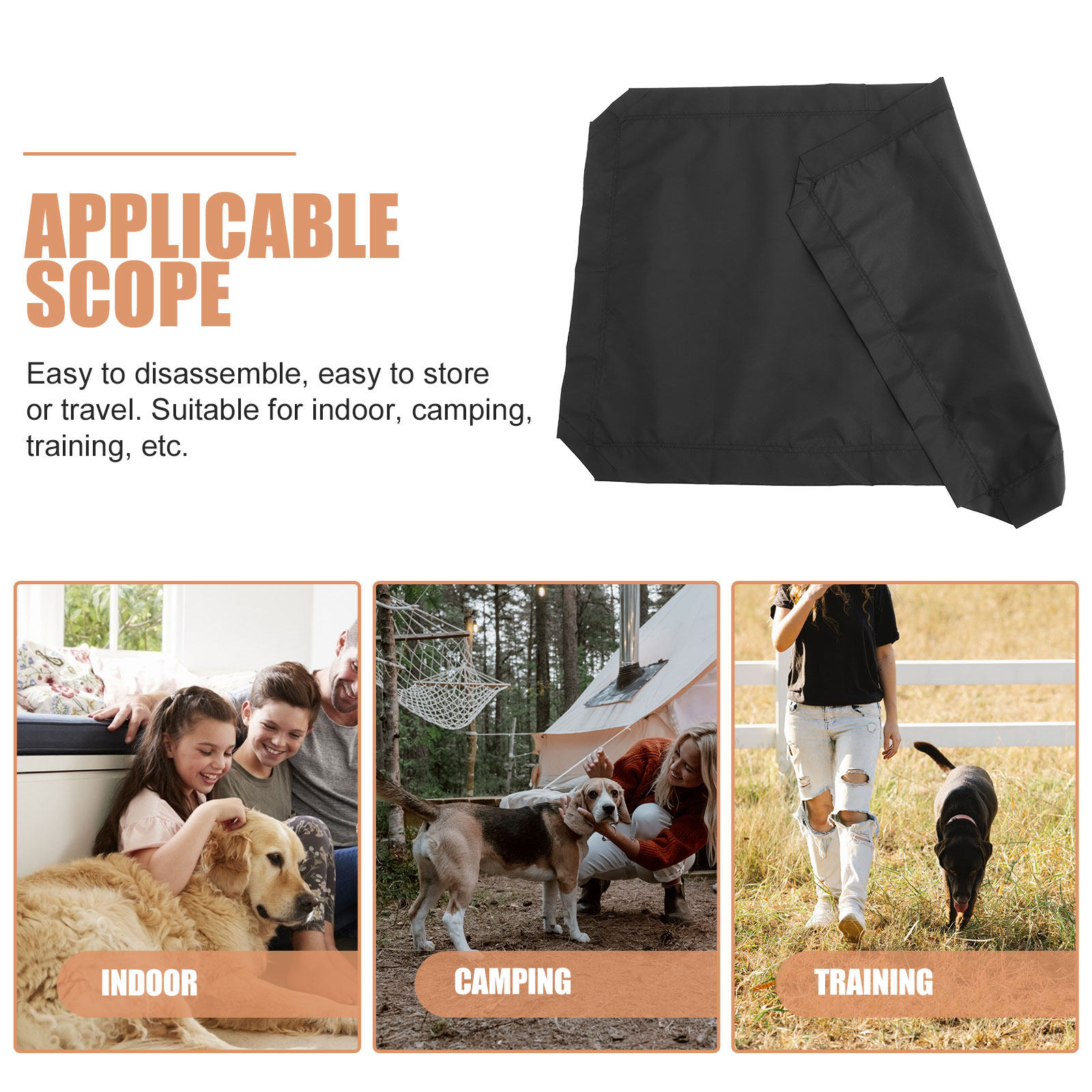 Detachable Pet Elevated Bed Co - Outdoor Camping Dog Bed ulasan dan harga
