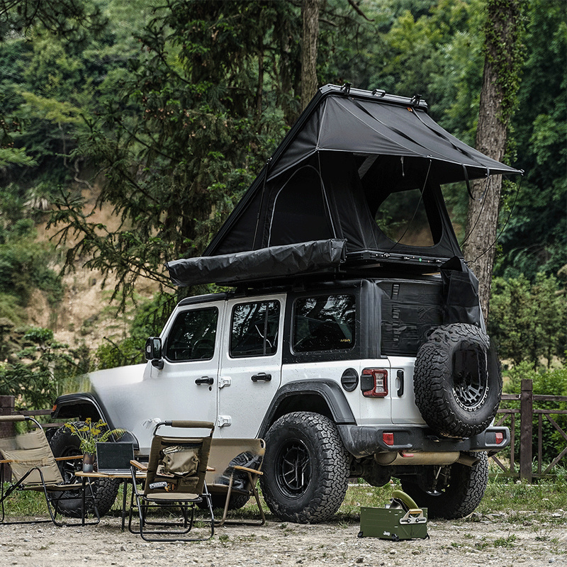 Hard Aluminum Rooftop Tent wit - Outdoor Camping Van Tent ulasan dan harga