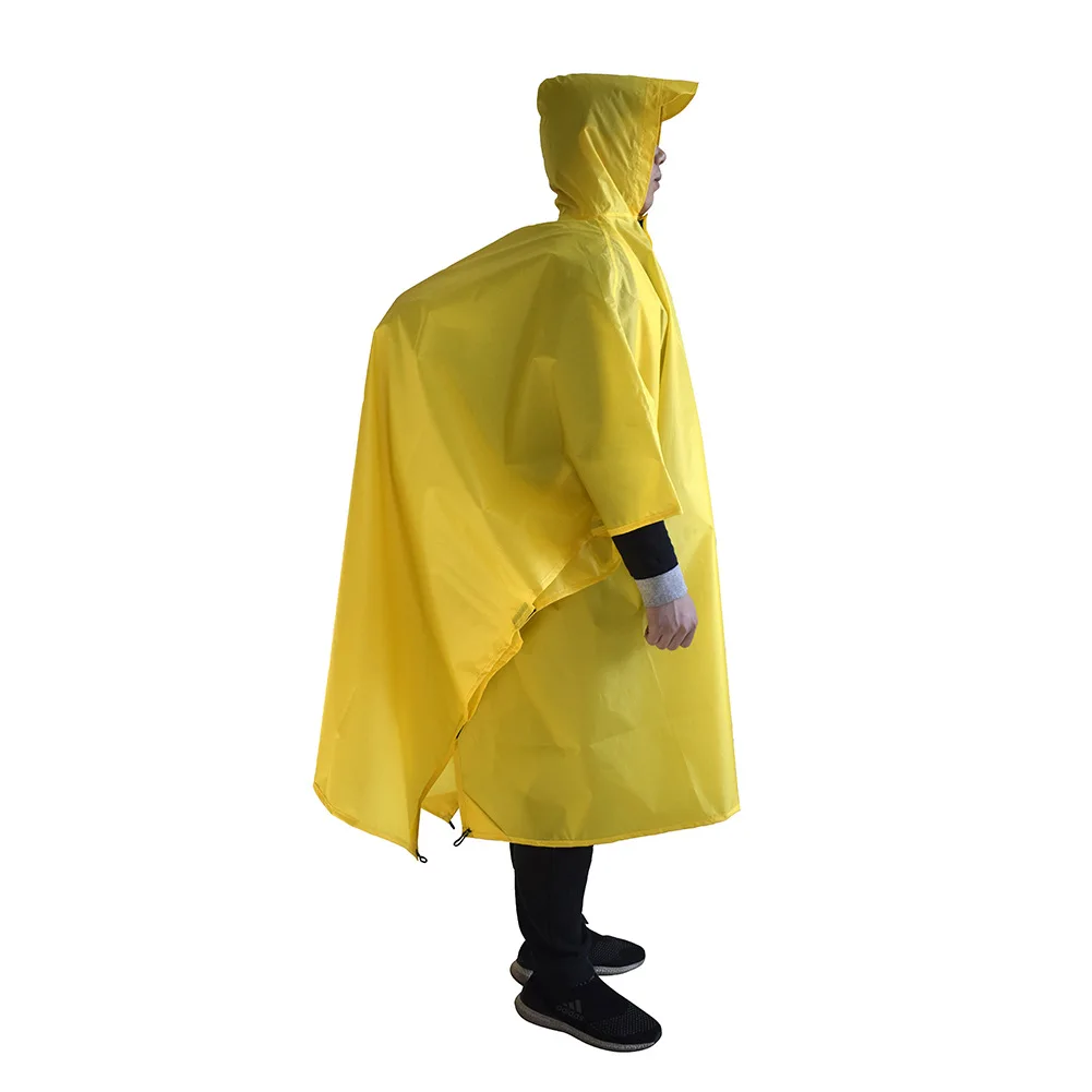 Raincoat 3 In 1 Hiking Poncho  - Camping Rain Poncho ulasan dan harga