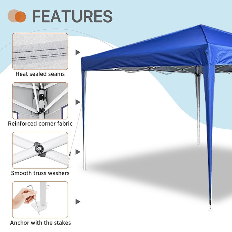 3x3m Four-sided Folding Pop Up - Outdoor Camping Exhibition ulasan dan harga